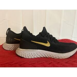 Size 7.5 - Nike Epic React Flyknit Metallic Gold W